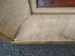 Pintura cubista estilizada moderna de mediados de siglo de Jean-Claude Dragomir, 1954