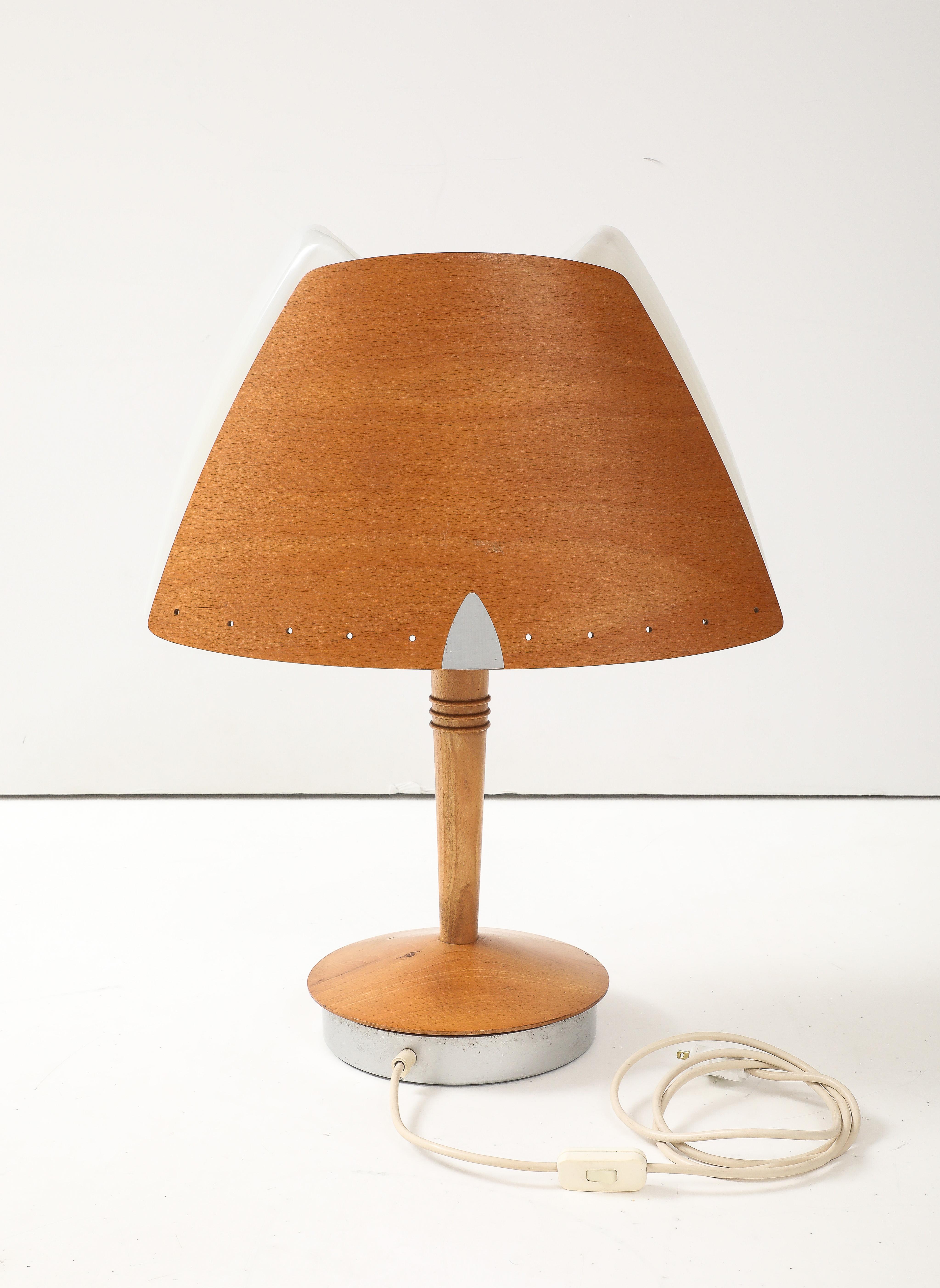 Aluminum Mid-Century Modern Culot Table Lamp by Soren Eriksen for Lucid, 1980s For Sale