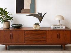 Mid-Century Modern Curtis Jeré "Bird in Flight" Brass Sculpture on Quartz Base
