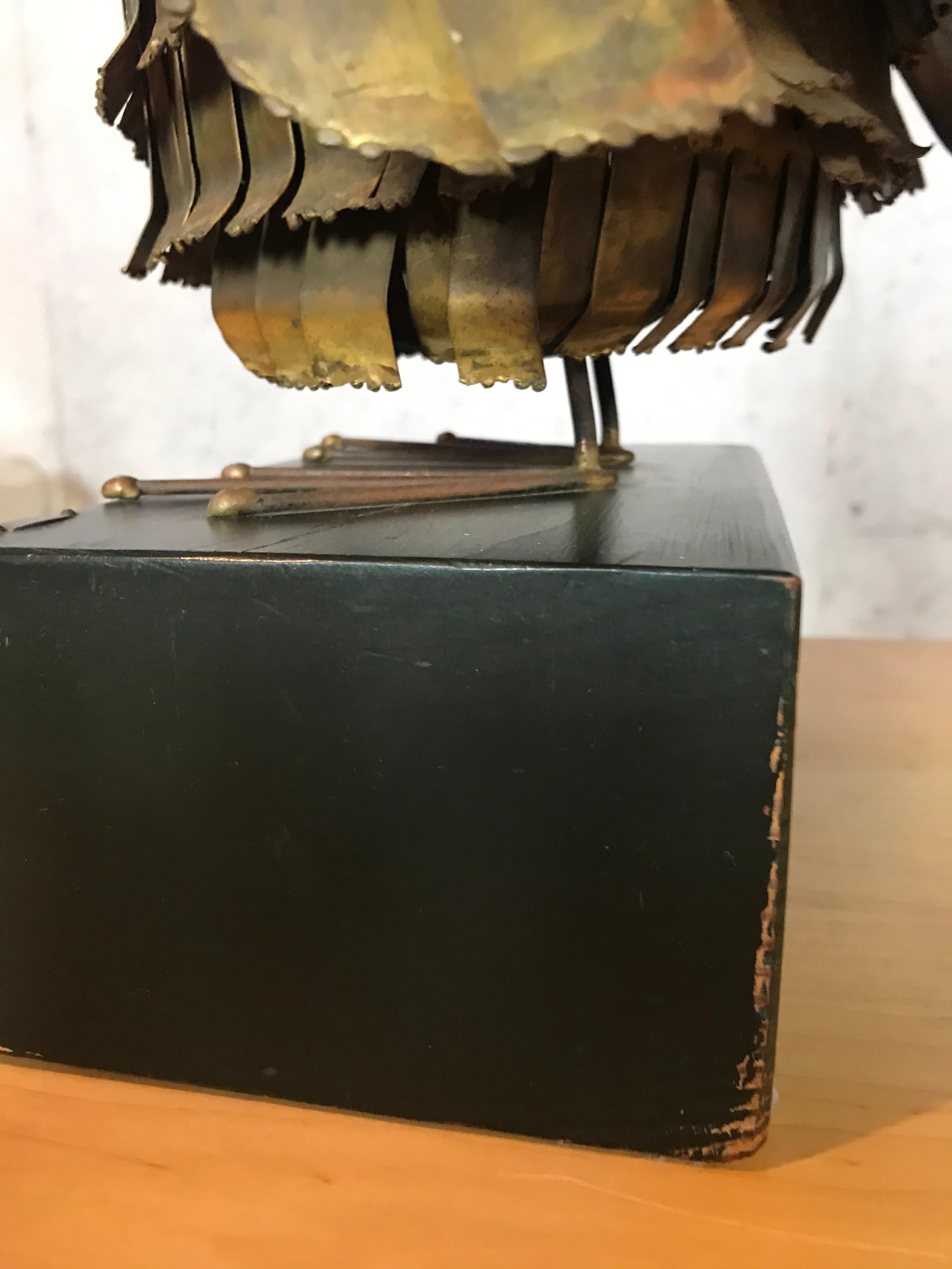 Mid-Century Modern Curtis Jere Large Owl Sculpture Signed, 1967 8