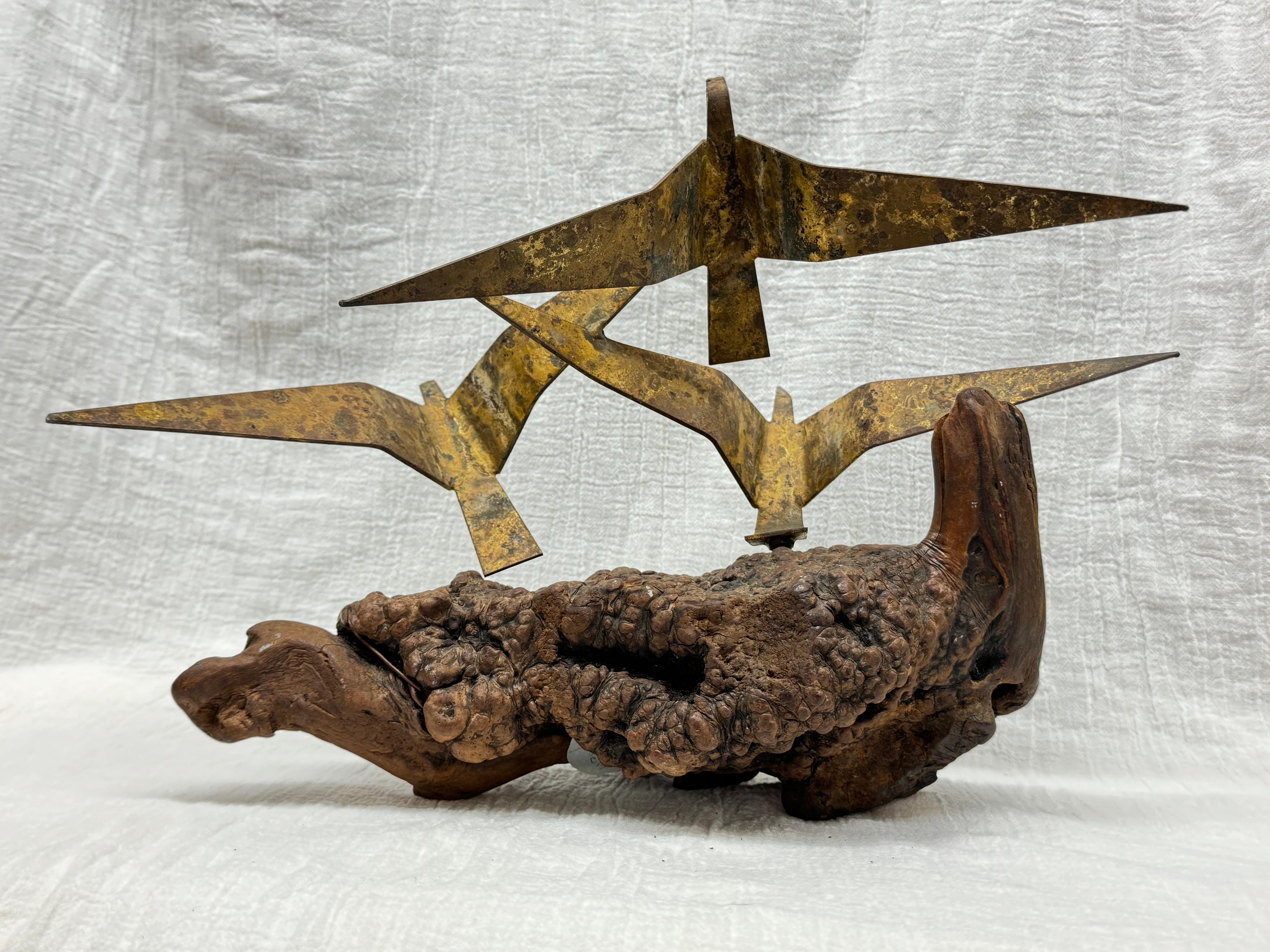 Mid-Century moderno Scultura di gabbiani del Mid Century Modern Curtis Jere in vendita