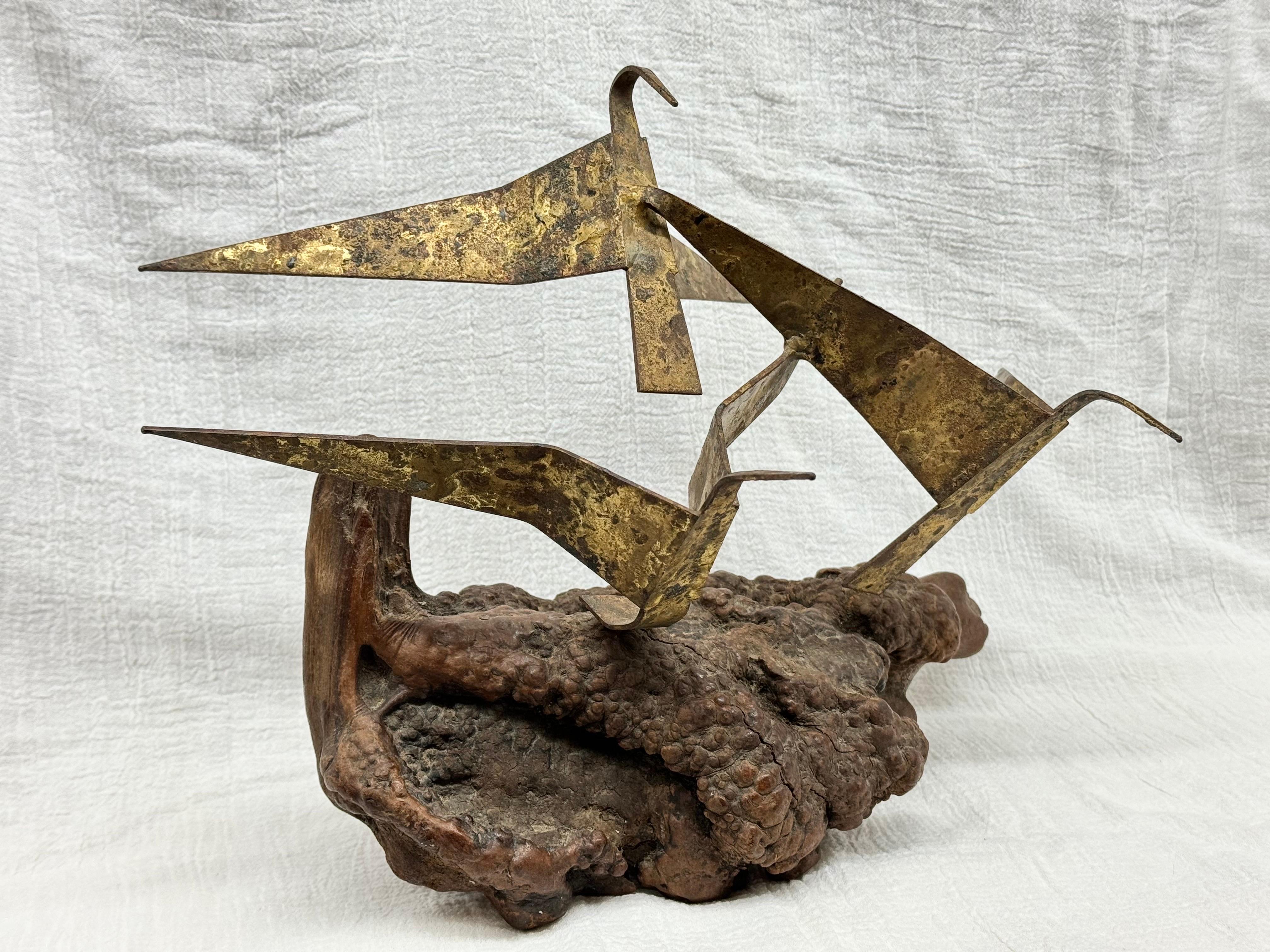 XX secolo Scultura di gabbiani del Mid Century Modern Curtis Jere in vendita