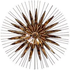 Mid-Century Brass Wall Art by C. Jere For Sale at 1stDibs