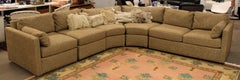 Mid-Century Modern Curved Five-Piece Sofa Sectional Drexel Baughman Era