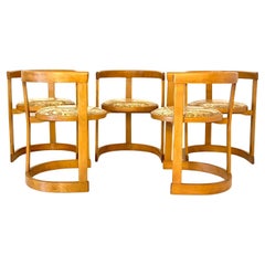 Mid Century Modern Bentwood dining chairs, set of five, Italy 1950 
s