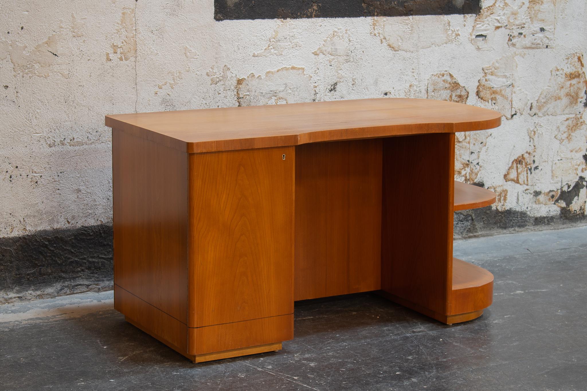 curved art deco desk