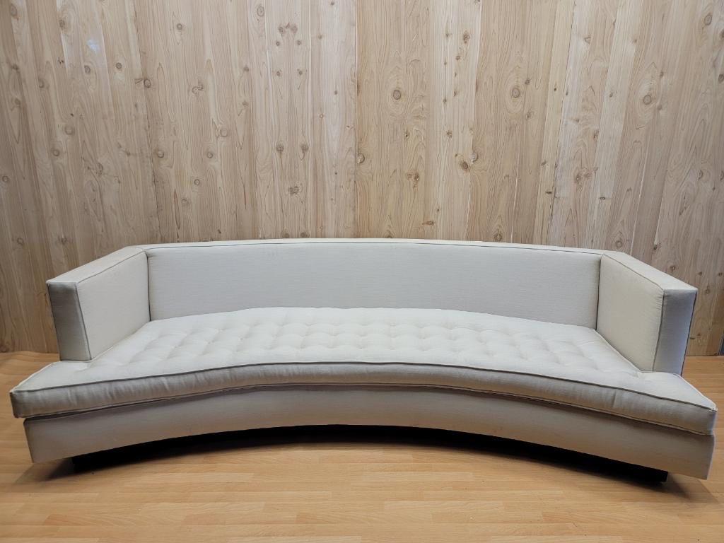 Mid-Century Modern Curved Palm Springs Sofa by Nancy Corzine 4