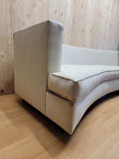 Mid-Century Modern Curved Palm Springs Sofa by Nancy Corzine