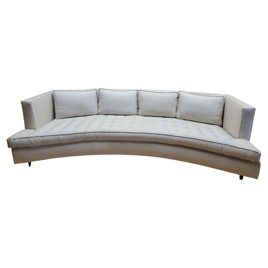 Mid-Century Modern Curved Palm Springs Sofa by Nancy Corzine For Sale