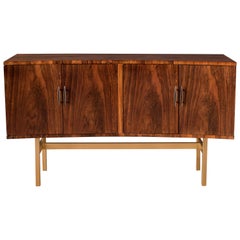 Mid-Century Modern Curved Rosewood Credenza by Heritage