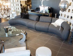 Sofá seccional curvo moderno de mediados de siglo 4 PC