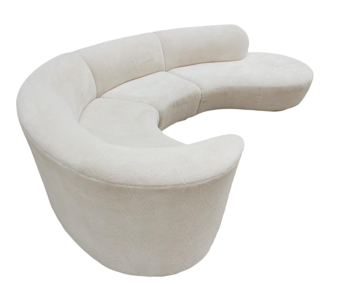 curved cloud sofa