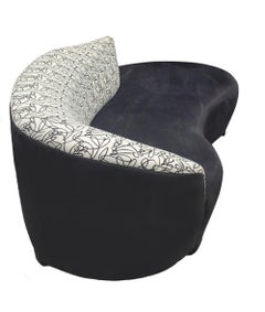 Mid-Century Modern Curved Serpentine Cloud Sofa by Weiman