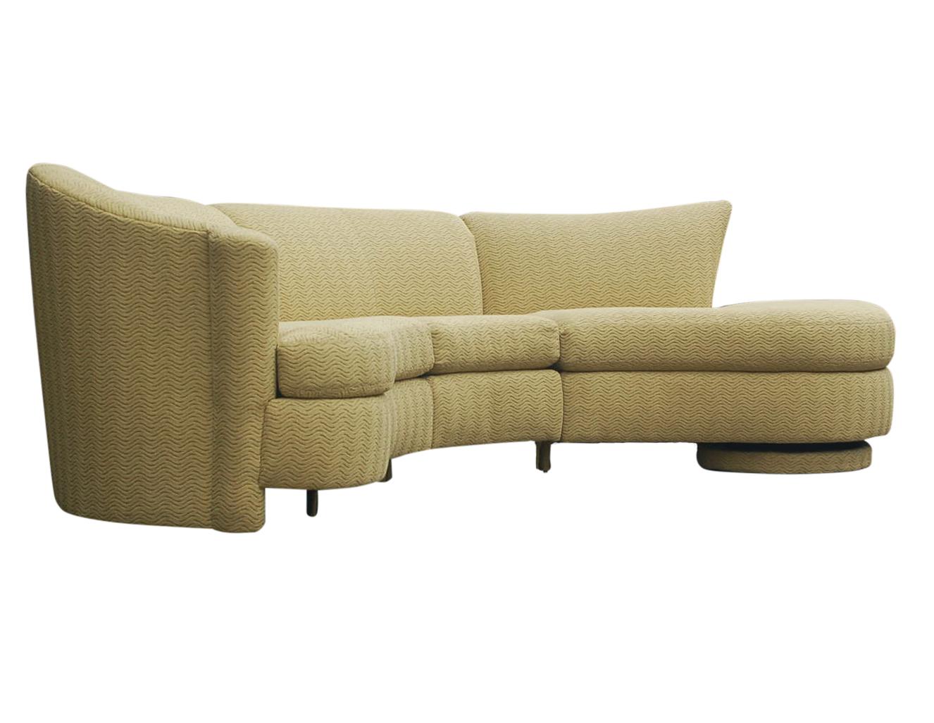 sofa with round chaise