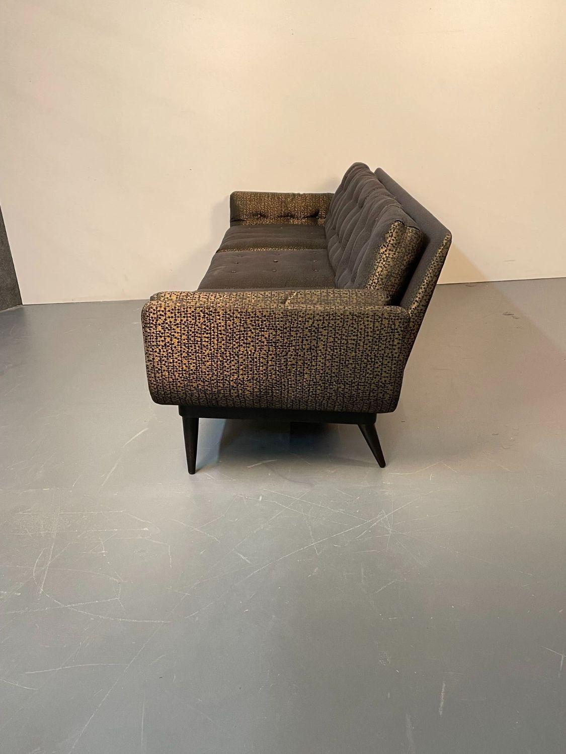 Modernes geschwungenes Sofa/Sessel aus der Mitte des Jahrhunderts, Adrian Pearsall-Stil, Dreisitzer (Ende des 20. Jahrhunderts) im Angebot