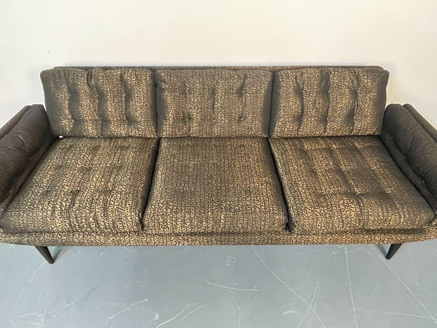 Modernes geschwungenes Sofa/Sessel aus der Mitte des Jahrhunderts, Adrian Pearsall-Stil, Dreisitzer im Angebot 1