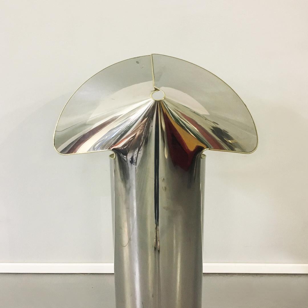 Mid-Century Modern Curved Steel Chiara Lamp by Mario Bellini for Flos, 1965 2