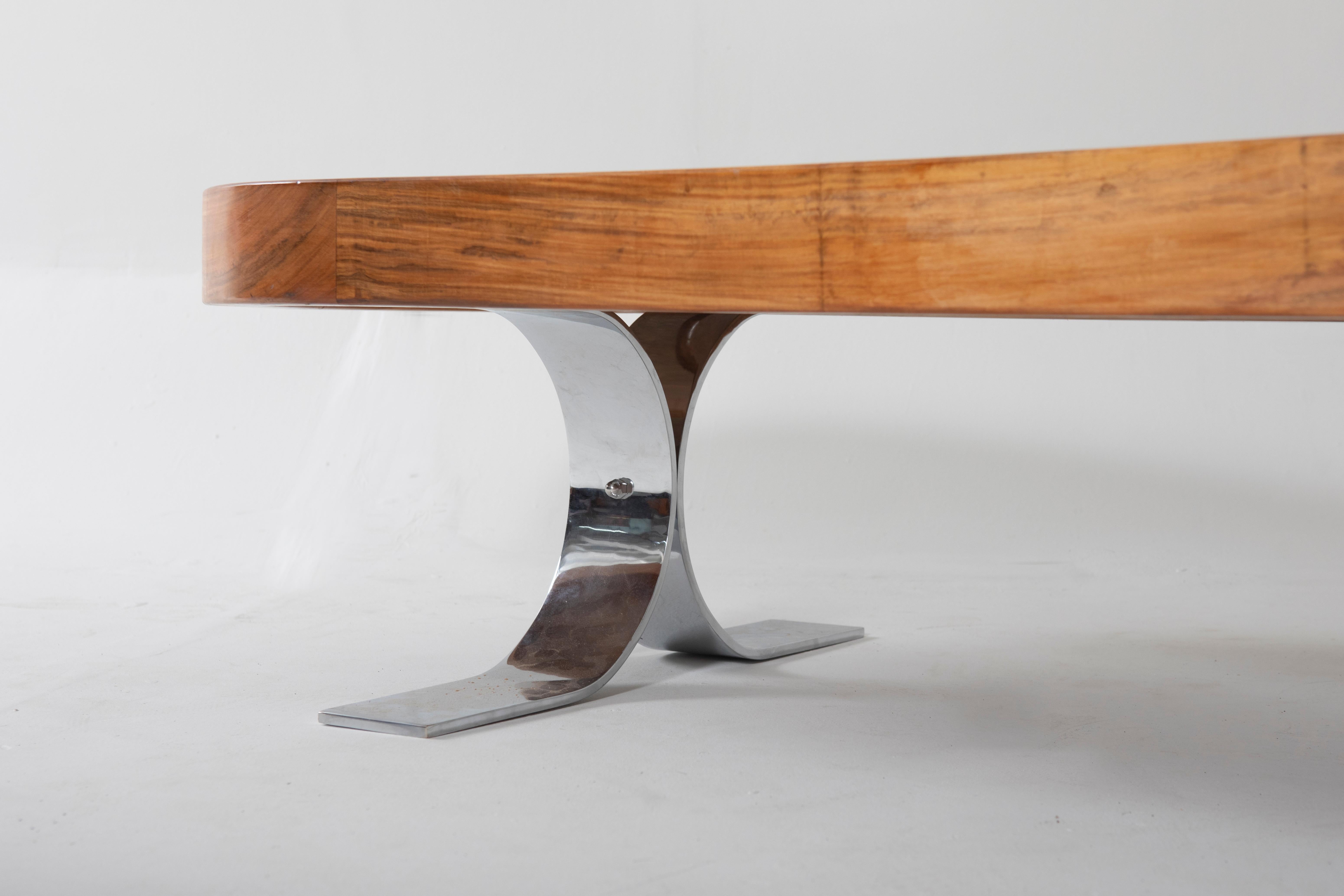 Mid-20th Century Mid-Century Modern CurvedBench by Carlo Hauner & Martin Eisler for Forma, 1960s For Sale