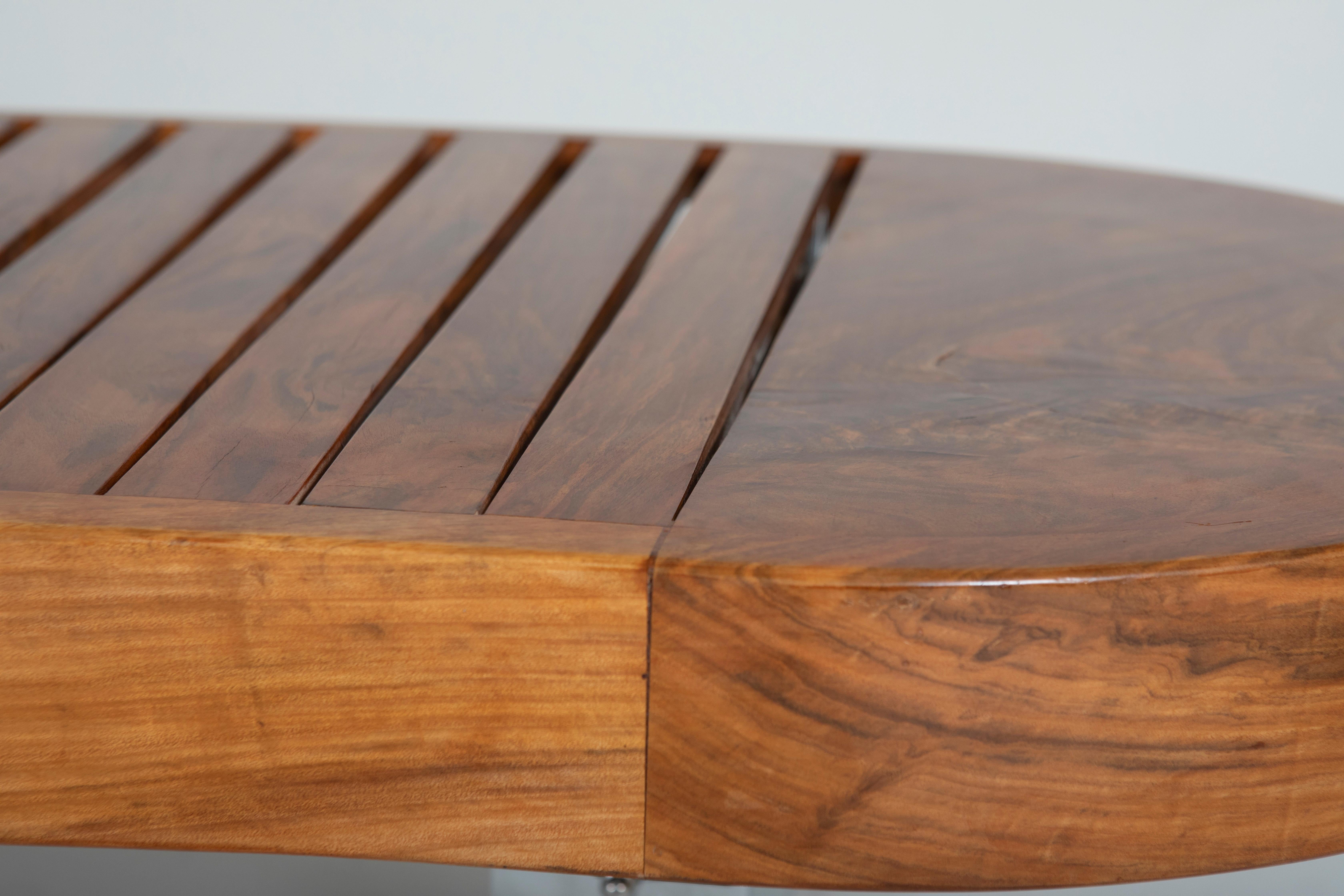 Metal Mid-Century Modern CurvedBench by Carlo Hauner & Martin Eisler for Forma, 1960s For Sale
