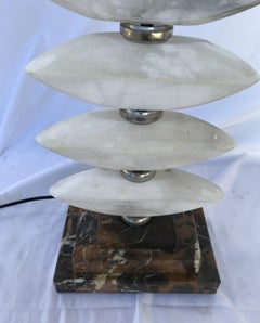Mid-Century Modern,  Custom Alabaster Lamp