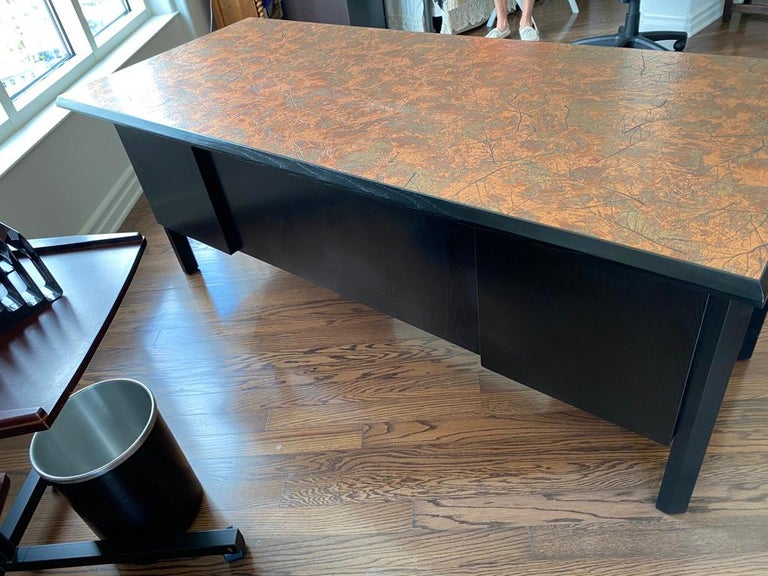 MidCentury Modern Custom Laminated Desk For Sale at 1stDibs