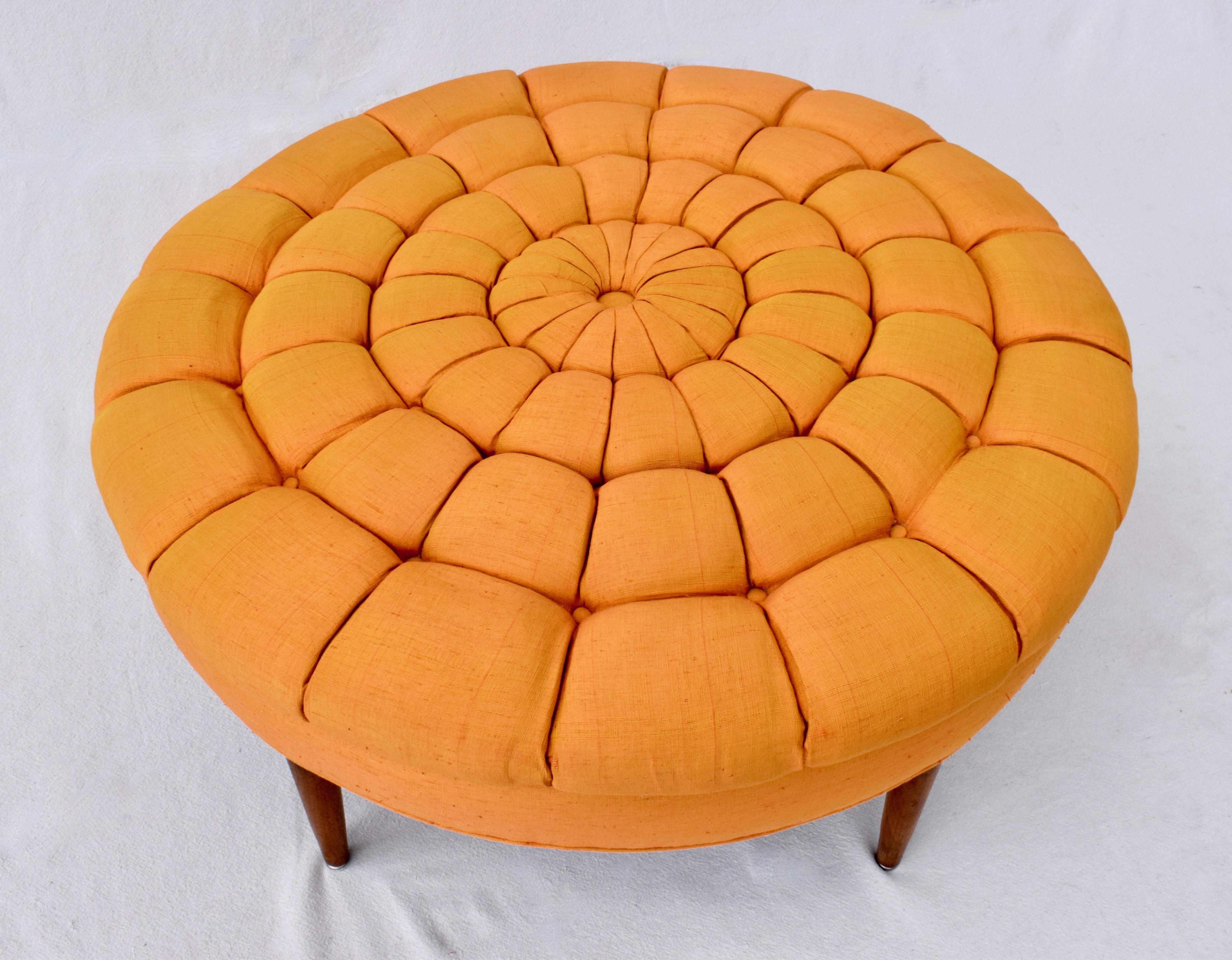 Mid-Century Modern Custom Ottoman In Good Condition For Sale In Southampton, NJ