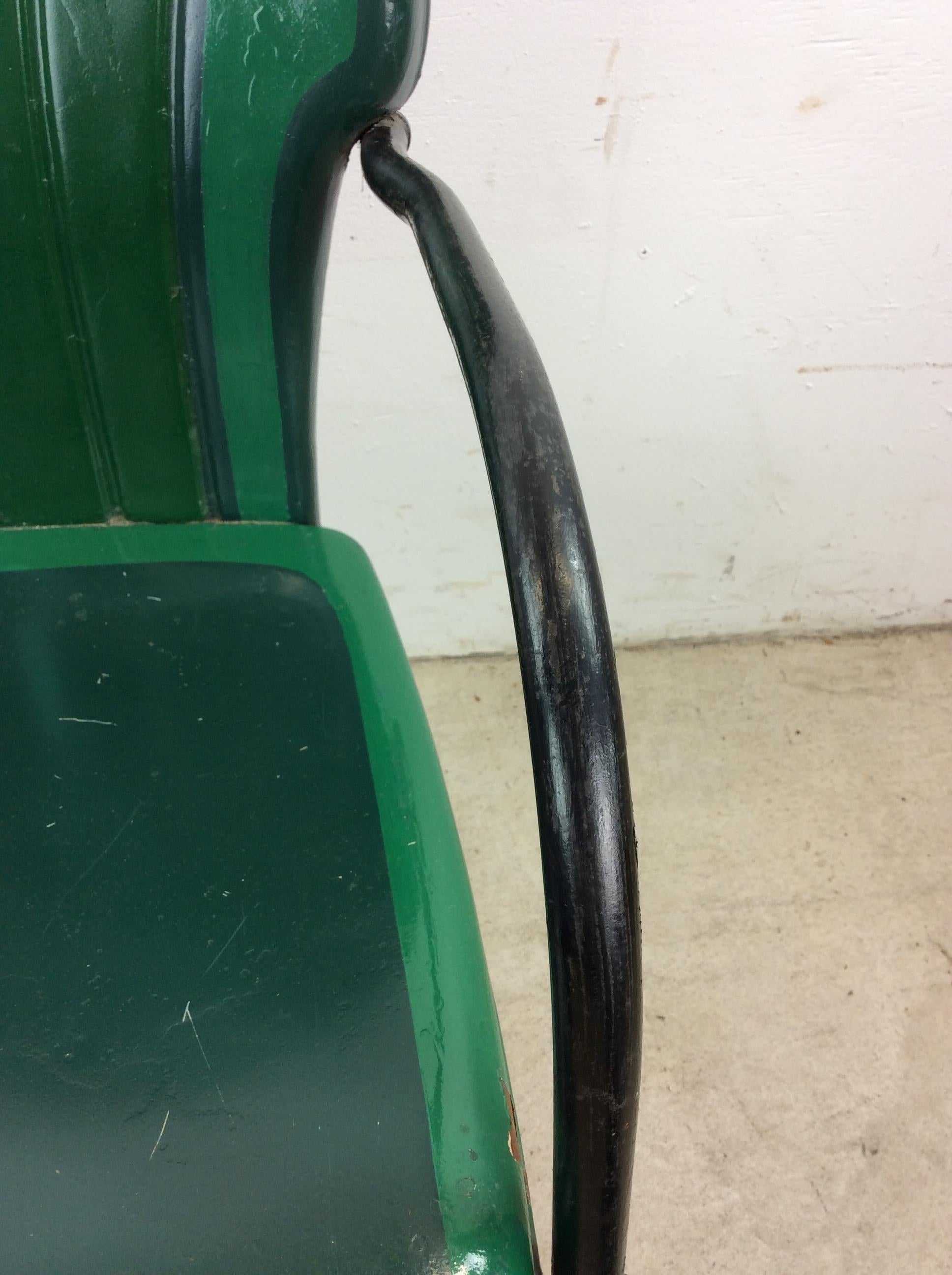 Chaise d'extérieur peinte sur mesure du milieu du siècle dernier avec base en porte-à-faux en vente 4