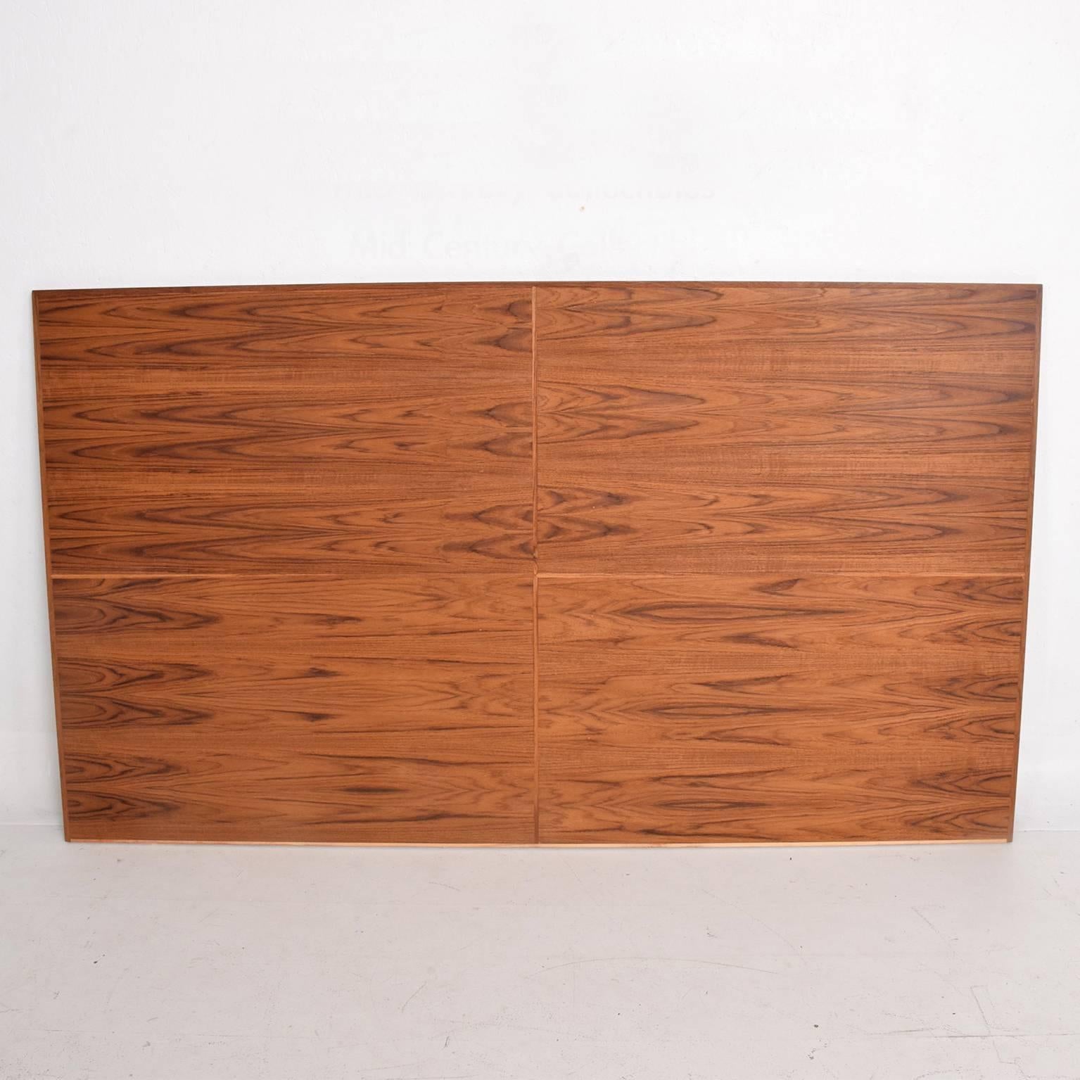 Contemporary Mid-Century Modern Custom Queen Headboard in Teak Wood