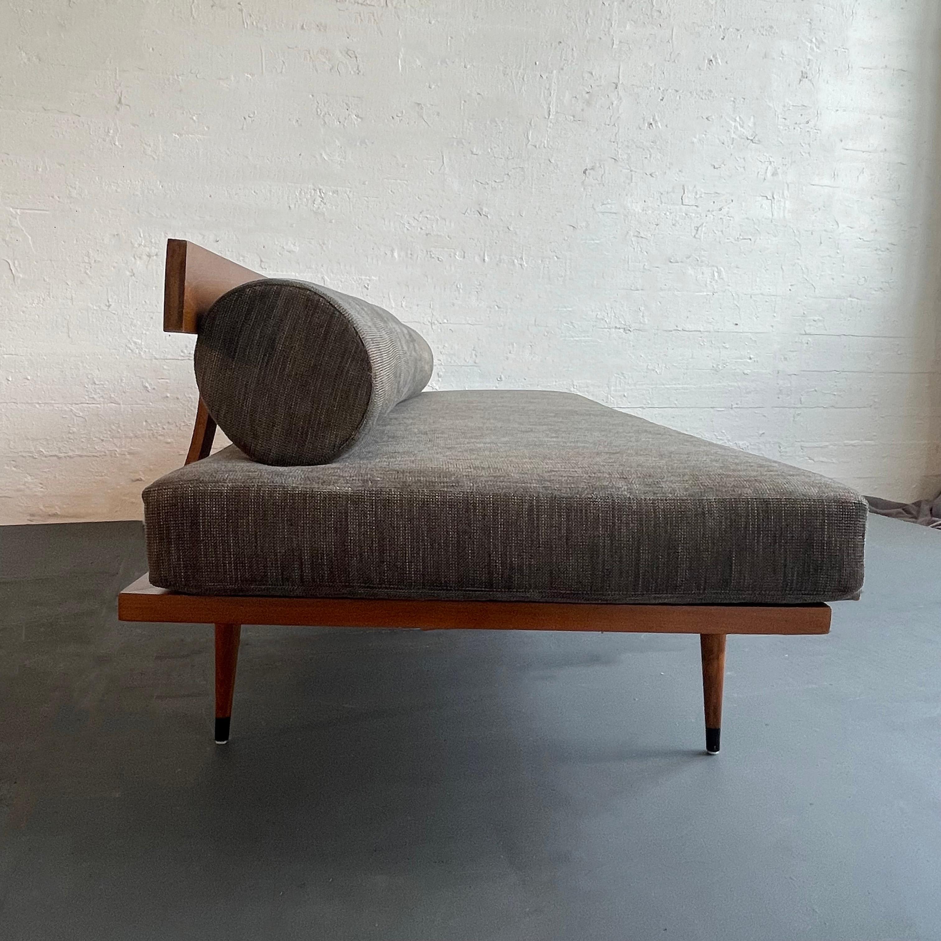 Upholstery Mid-Century Modern Custom Upholstered Daybed Sofa