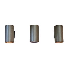 Mid-Century Modern Cylindrical Aluminium Wall Sconces Mid-Century Modern Cylindrical Aluminium Wall Sconces