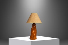Mid-Century Modern Cypress Knee Table Lamp in Florida Bald Cypress, USA, c 1960s