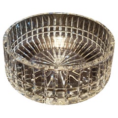 Mid-Century Modern Czech Republic Crystal Bowl