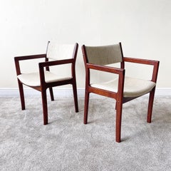 Mid Century Modern D Scan Armchairs Chairs, Set of 2