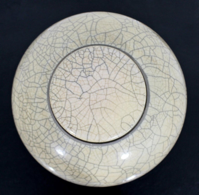 Mid-Century Modern Dale Raddatz Signed Poplar Raku Lidded Vessel ...