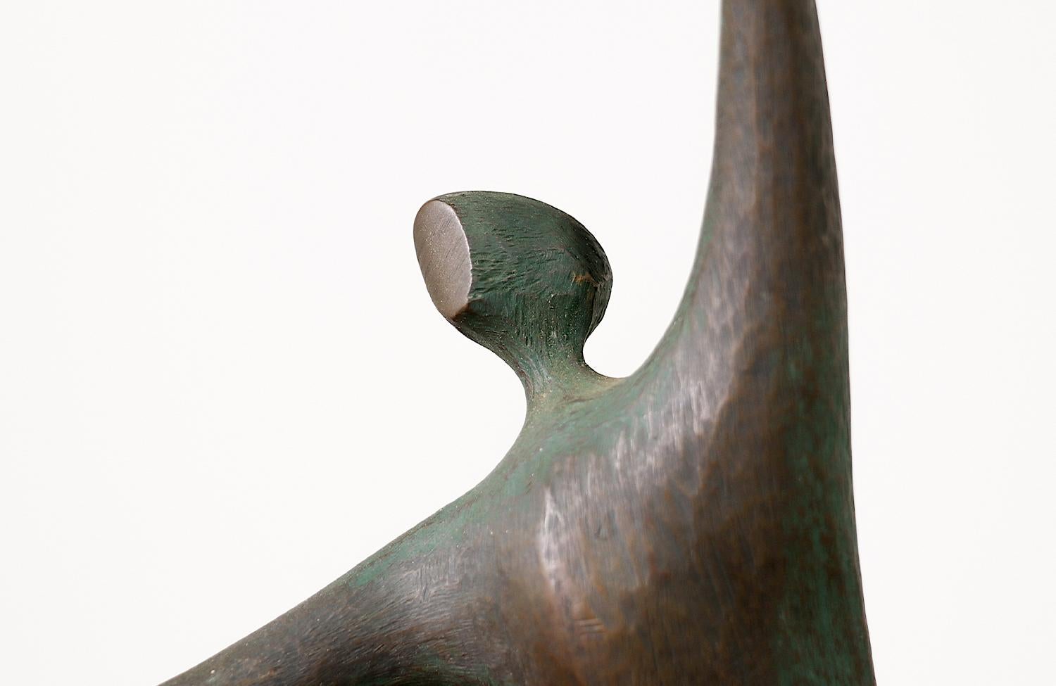 Moderne tanzende abstrakte Bronzefiguren von Curtis Jere aus der Mitte des Jahrhunderts  im Angebot 3