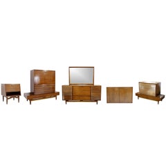 Chambre à coucher moderne de style mid-century Dania American of Martinsville Merton Gershun