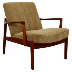 Mid-Century Modern Danish 135 Teak Lounge Chair by Tove & Edvard Kindt-Larsen