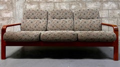 Mid-Century Modern Danish 3 Seats Teak Sofa by Nitex Mobler Denmark, C 1980s