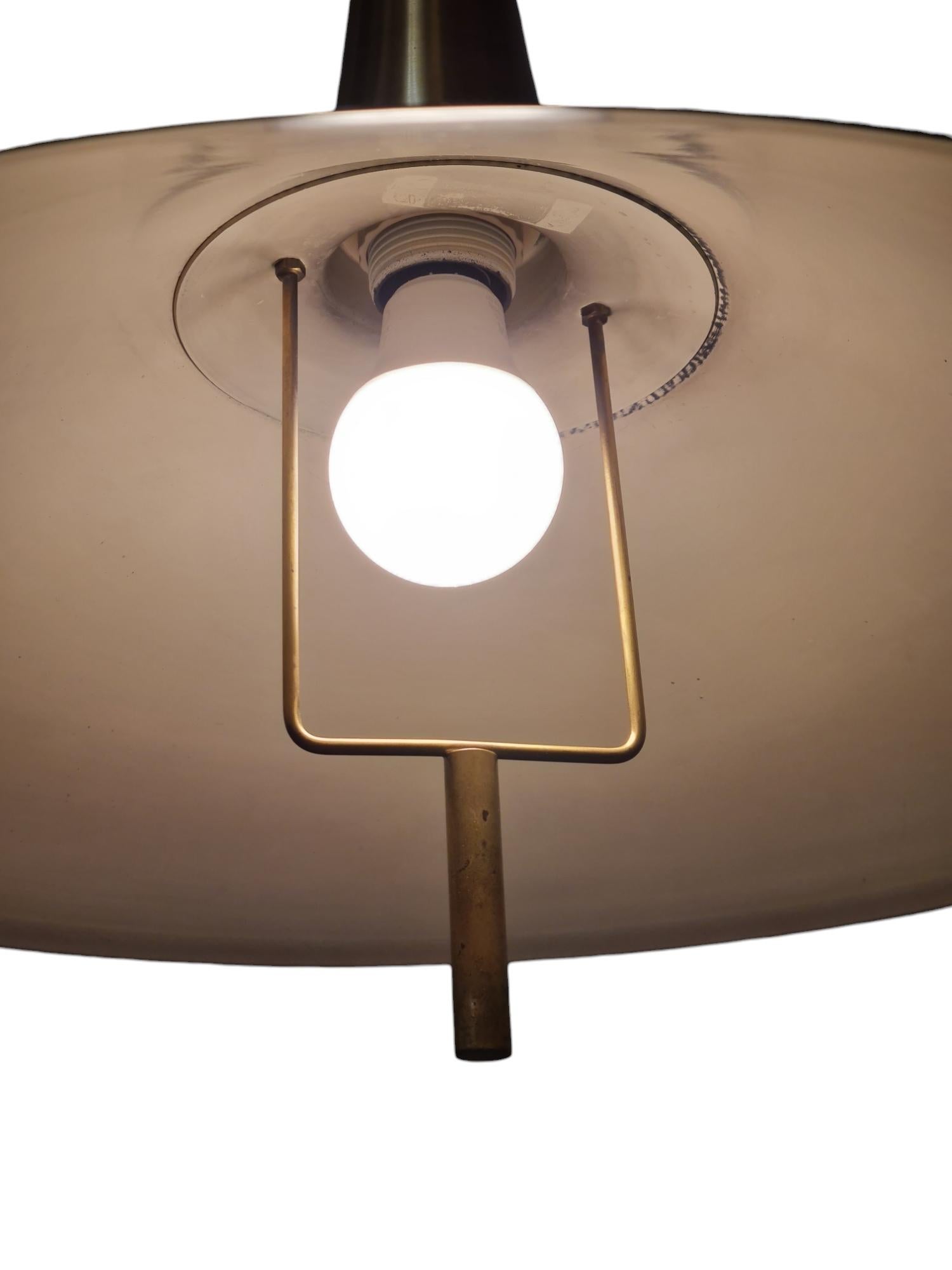 Ciondolo a soffitto danese regolabile Th. Valentiner, in ottone massiccio, della metà del secolo scorso in vendita 6