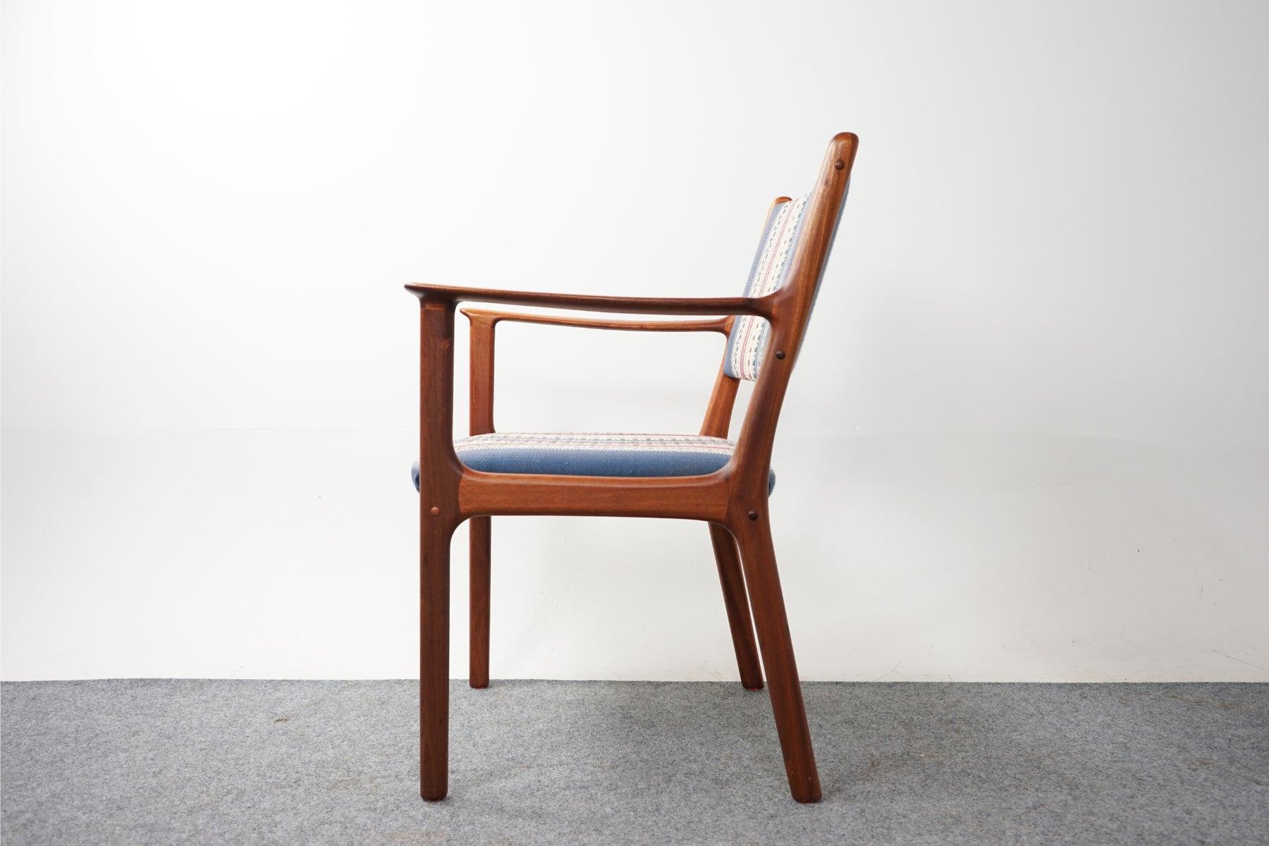 Mid-Century Modern Danish Arm Chair in Mahogany by Ole Wanscher P. Jeppesen 2