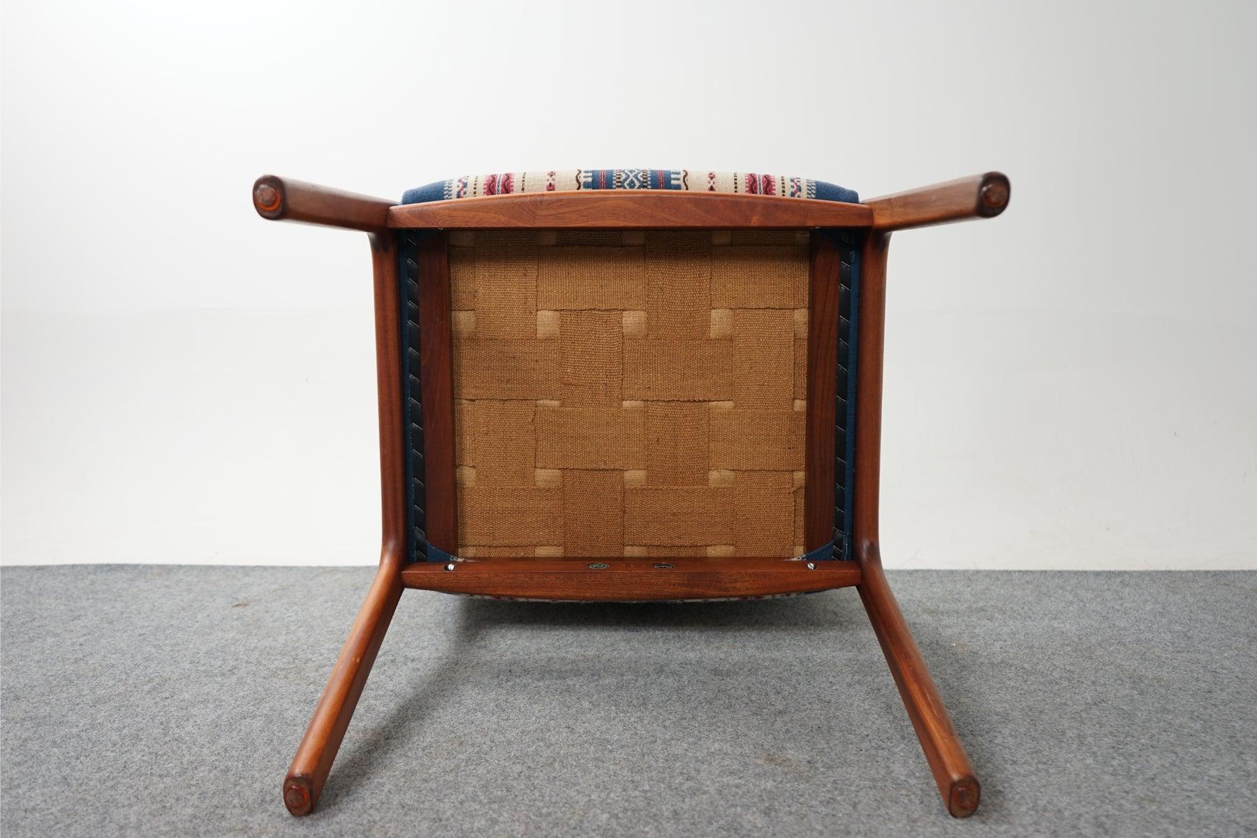 Mid-Century Modern Danish Arm Chair in Mahogany by Ole Wanscher P. Jeppesen 6