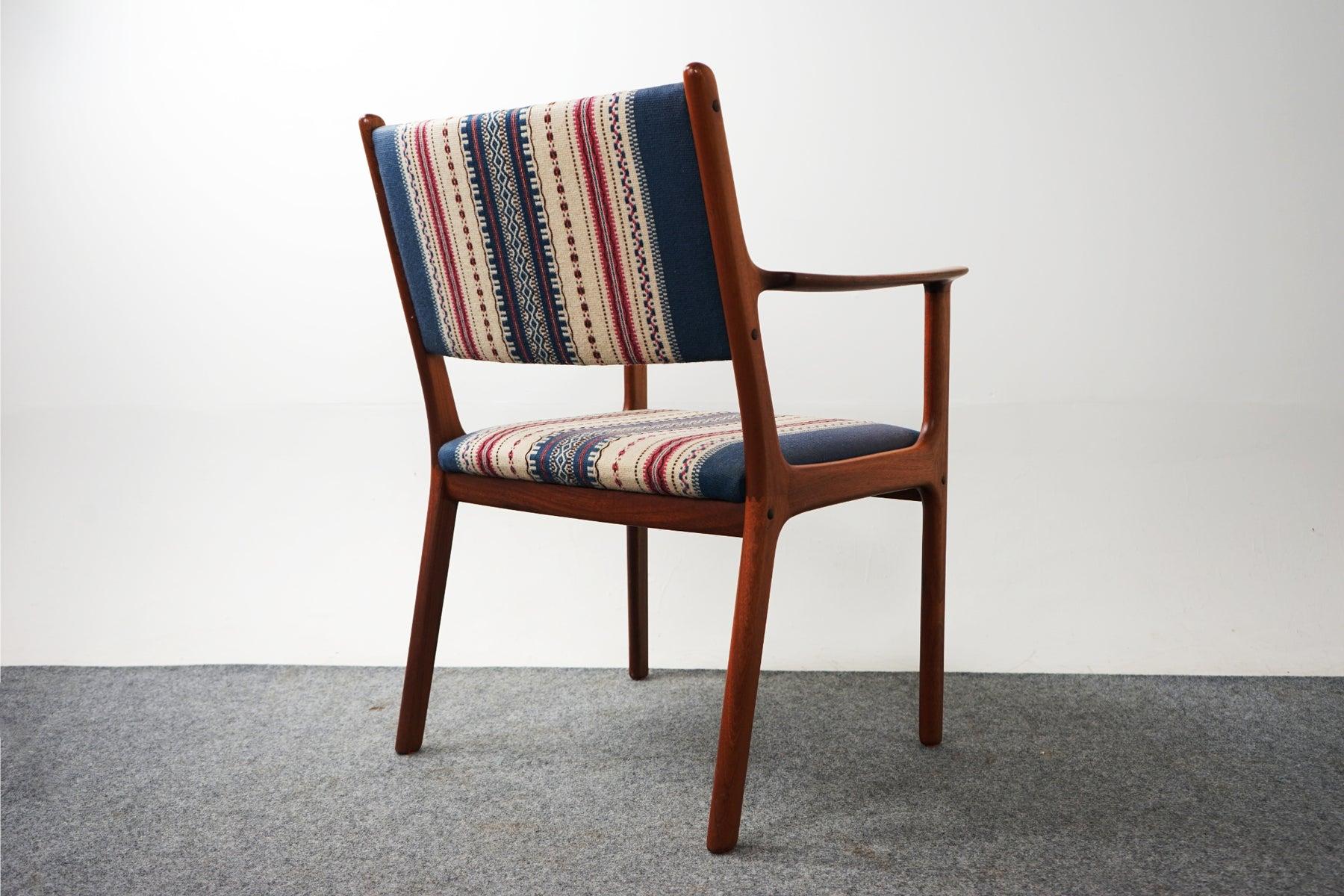 Mid-Century Modern Danish Arm Chair in Mahogany by Ole Wanscher P. Jeppesen 3