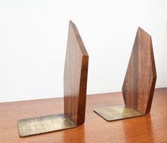 Mid-Century Modern Danish Bookends in Teak, 1960s, Set of 2