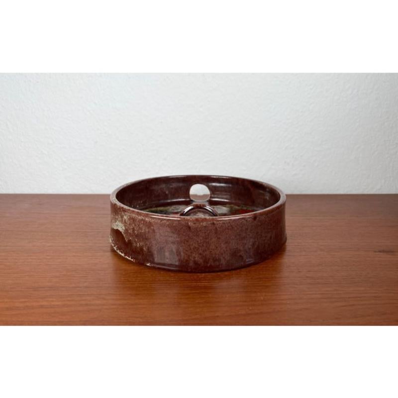 Portavelas de pared de cerámica Studio Pottery danesa brutalista de mediados de siglo, años 60 en venta 3