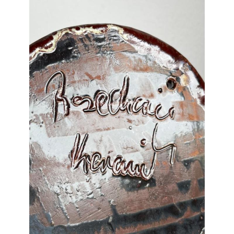 Portavelas de pared de cerámica Studio Pottery danesa brutalista de mediados de siglo, años 60 en venta 6