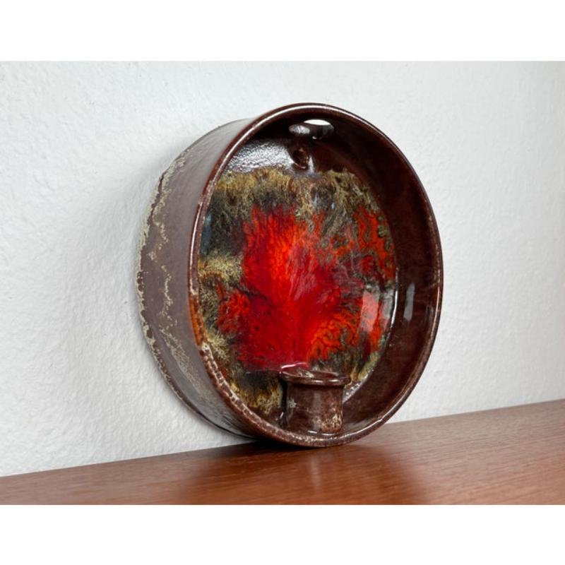 Portavelas de pared de cerámica Studio Pottery danesa brutalista de mediados de siglo, años 60 en venta 8
