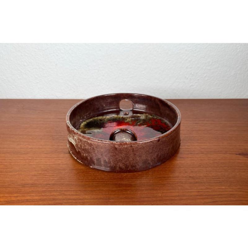 Portavelas de pared de cerámica Studio Pottery danesa brutalista de mediados de siglo, años 60 Danés en venta