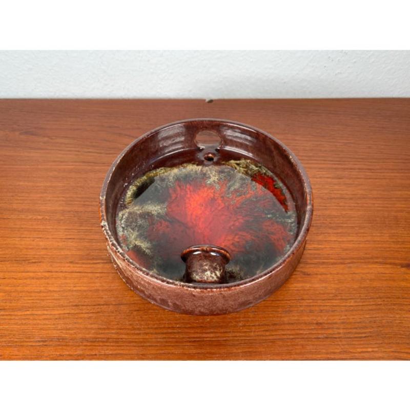 Portavelas de pared de cerámica Studio Pottery danesa brutalista de mediados de siglo, años 60 Cerámico en venta
