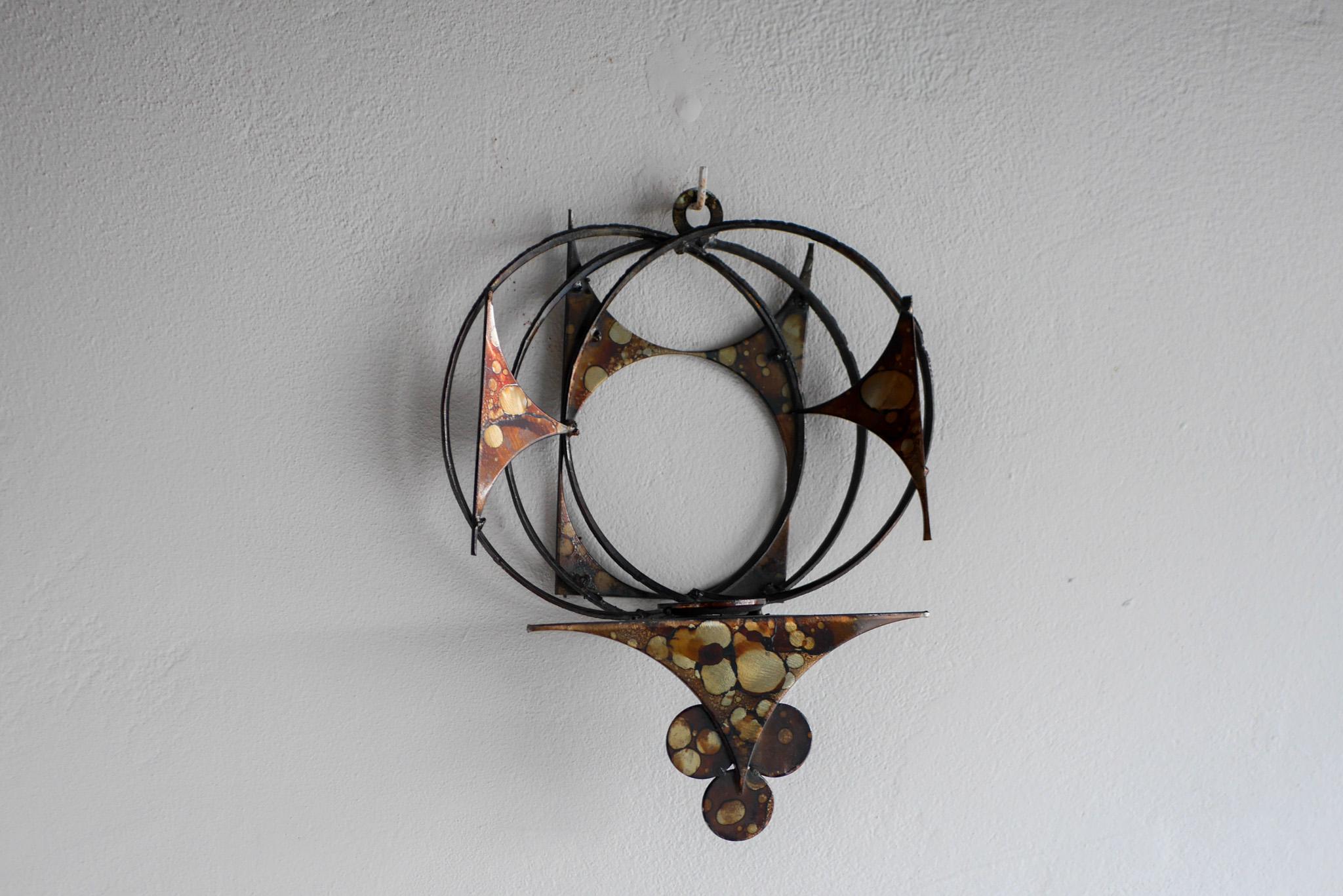 Skandinavisch-moderne dänische brutalistische Wanddekoration im skandinavischen Stil von Henrik Horst, Vintage im Angebot 3