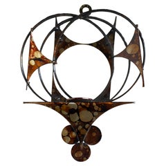 Scandinavian Modern Danish vintage Brutalist Wall Decoration by Henrik Horst